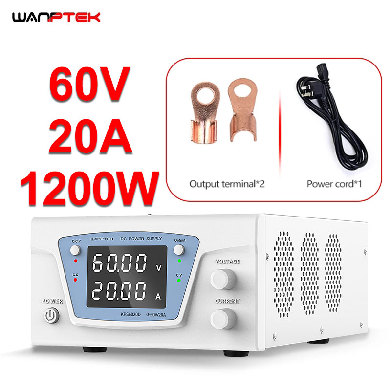 High Power 60V 20A Bench Power Supply - Fuente de Alimentación de Laboratorio Wanptek
