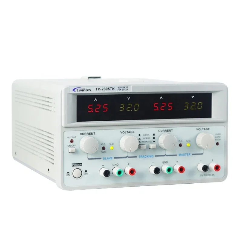 Dual Channel Linear Power Supply 30V 5A - Fuente de Alimentación CC de Laboratorio