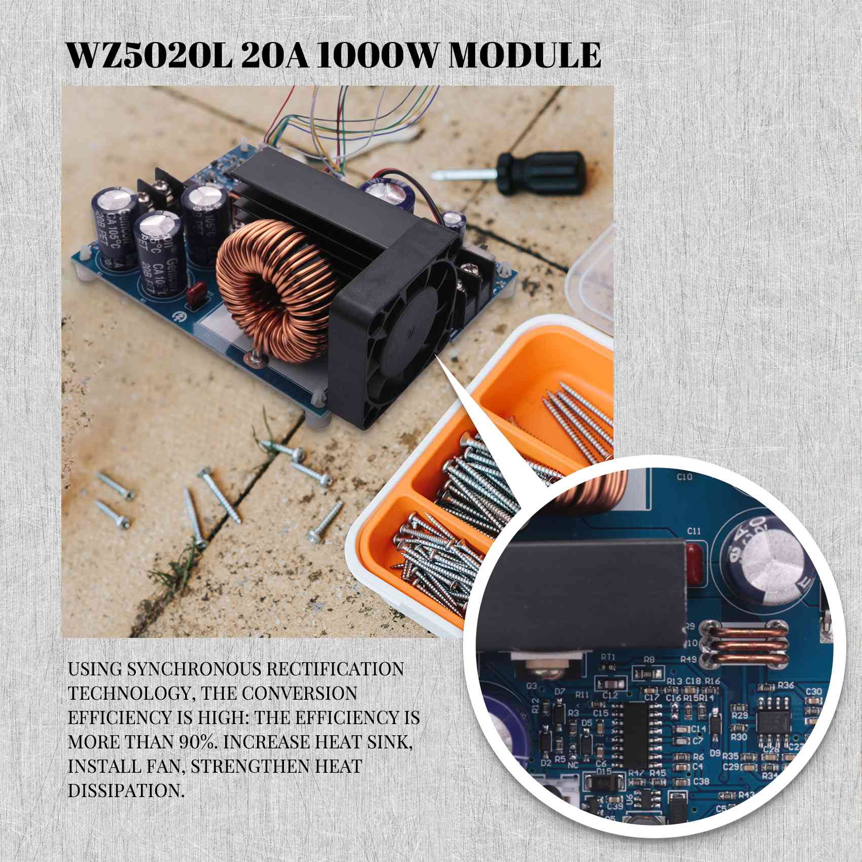 Convertidor Reductor CC-CC AC1 - Step Down Dc Power Supply Module 1000W reseña y precio
