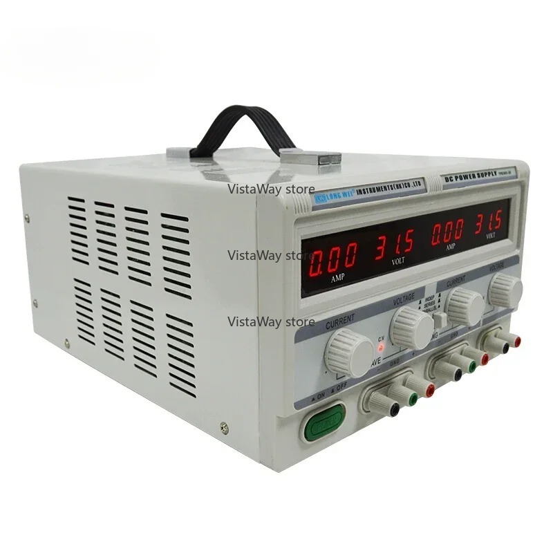 Fuente de alimentación regulad - Linear Dc Power Supply Triple Output reseña y precio